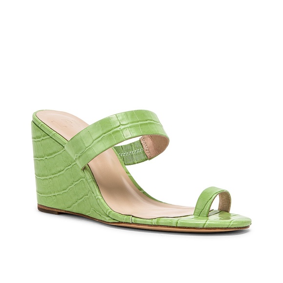 LPA Shoes - Green LPA Dona Wedge Heel Retail $178 size 6.5